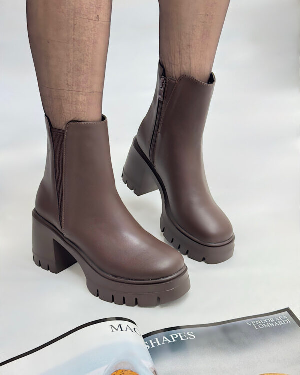 کفش نیمبوت لژدار بغل کش-کد 5069